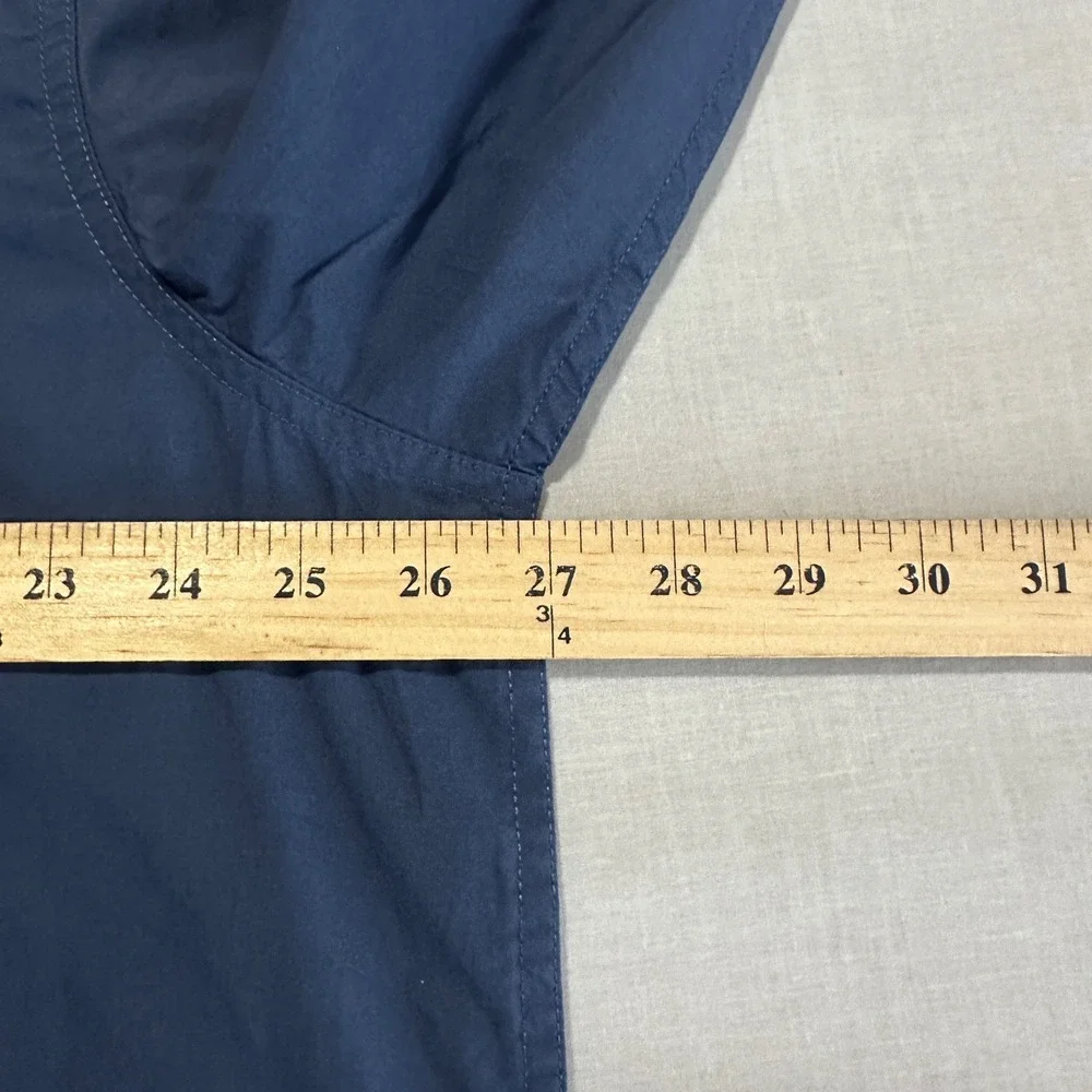 Levi's Men's XL Relaxed Crop Button Down Shirt Navy‎ Blue Classic NEW